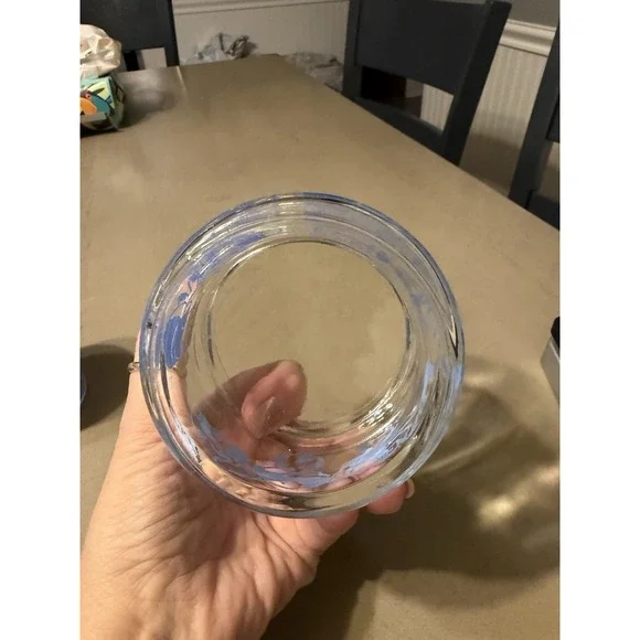 Baby Nursery Vanity Changing Table Glass Jar Set Tray Lids Pink 1950s Vintage - Picture 12 of 14